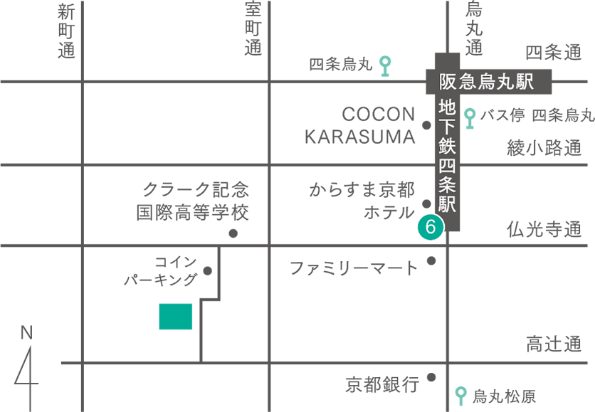 本部京都教室地図